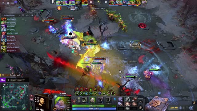 Arteezy gets a double kill!