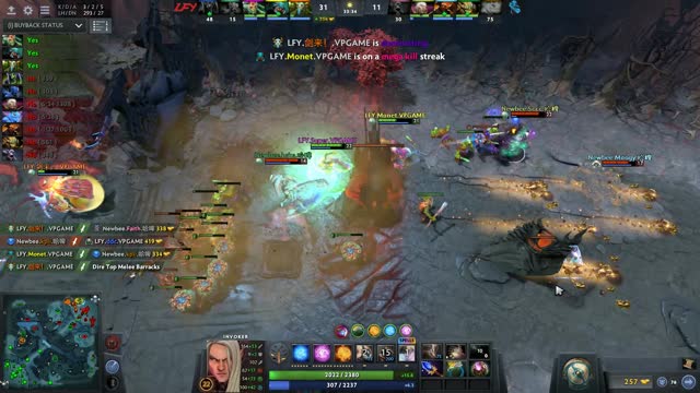 LFY.Monet's ultra kill leads to a team wipe!