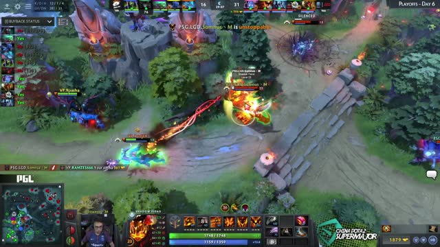 LGD.Maybe gets a triple kill!