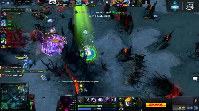 Secret.Puppey's triple kill leads to a team wipe!